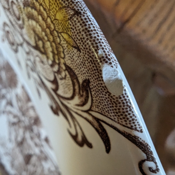 Mid century transferware turkey platter - Picture 4 of 6